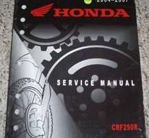 2006 Honda CRF250R Motorcycle Service Manual