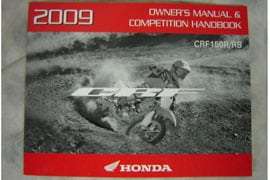 2009 Honda CRF150R & CRF150RB Motorcycle Owner's Manual