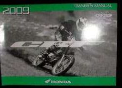 2009 Honda CRF230F Motorcycle Owner's Manual