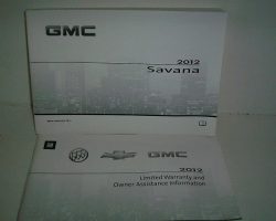 2012 GMC Savana Owner's Manual Set