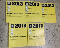 2013 GMC Savana Service Manual