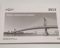 2013 Chevrolet Malibu Infotainment System Manual