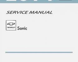2014 Chevrolet Sonic Service Manual