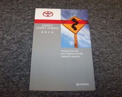2015 Toyota Camry Hybrid Navigation System Owner's Manual