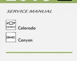 2015 Chevrolet Colorado Service Manual