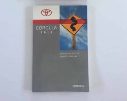 2015 Toyota Corolla Navigation System Owner's Manual