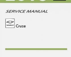 2015 Chevrolet Cruze Service Manual