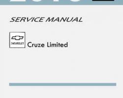 2016 Chevrolet Cruze Limited Service Manual