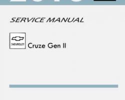 2016 Chevrolet Cruze Gen II Service Manual