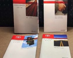2016 Toyota Highlander Owner Operator User Guide Manual Set