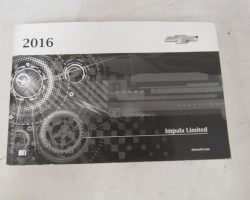 2016 Chevrolet Impala Limited Ower's Manual