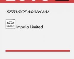 2016 Chevrolet Impala Limited Service Manual