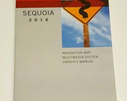 2016 Toyota Sequoia Navigation System Owner's Manual