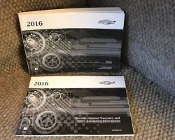 2016 Chevrolet Sonic Owner's Manual Set