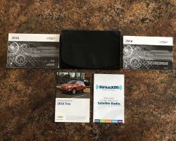 2016 Chevrolet Trax Owner's Manual Set