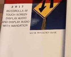 2017 Toyota Corolla iM Navigation System Owner's Manual