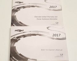 2017 Chevrolet Bolt Owner's Manual Set