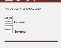 2017 GMC Savana Service Manual