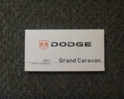 2017 Dodge Grand Caravan Owner's Manual