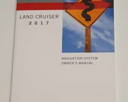 2017 Toyota Land Cruiser Navigation System Owner's Manual