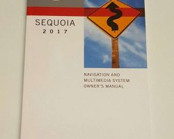 2017 Toyota Sequoia Navigation System Owner's Manual
