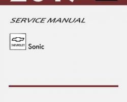 2017 Chevrolet Sonic Service Manual