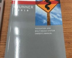 2018 Toyota 4Runner Navigation System Owner's Manual
