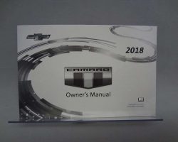 2018 Chevrolet Camaro Owner Operator User Guide Manual