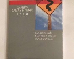 2018 Toyota Camry & Camry Hybrid Navigation System Owner's Manual