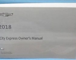 2018 Chevrolet City Express Owner's Manual