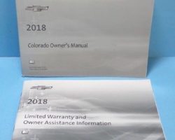 2018 Chevrolet Colorado Owner Operator User Guide Manual Set