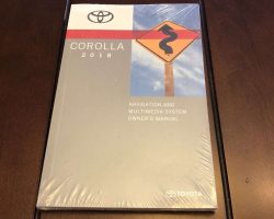 2018 Toyota Corolla Navigation System Owner's Manual