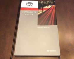 2018 Toyota Corolla iM Owner's Manual
