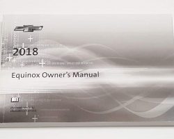 2018 Chevrolet Equinox Owner's Operator Manual User Guide