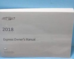 2018 Chevrolet Express Owner Operator User Guide Manual