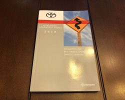 2018 Toyota Highlander & Highlander Hybrid Navigation System Owner's Manual