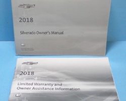 2018 Chevrolet Silverado Owner's Operator Manual User Guide Set