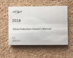 2018 Chevrolet Suburban Owner's Operator Manual User Guide