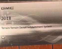 2018 GMC Terrain & Terrain Denali Infotainment System Owner's Manual