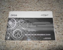 2016 Chevrolet Cruze MyLink Infotainment System Owner's Manual