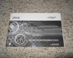 2016 Chevrolet Silverado MyLink Infotainment System Manual