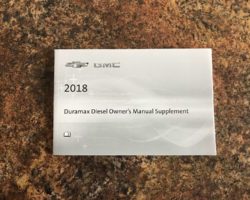 2018 Chevrolet Silverado Duramax Diesel owner's Manual Supplement
