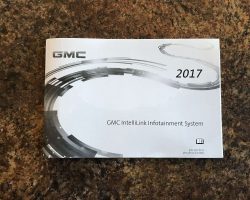 2017 GMC Sierra Intellilink Infotainment System Manual