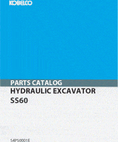 Parts Catalog for Kobelco Excavators model SS60