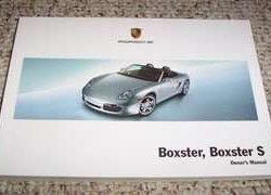 2008 Porsche Boxster & Boxster S Owner's Manual