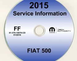 2015 Fiat 500 Service Manual CD