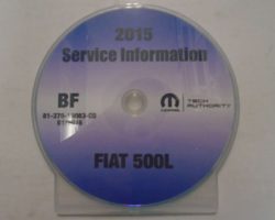 2015 Fiat 500L Service Manual CD