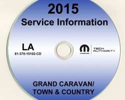 2015 Chrysler Town & Country Service Manual CD