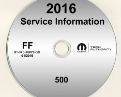 2016 Fiat 500 Service Manual CD