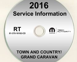 2016 Dodge Grand Caravan Service Manual CD
